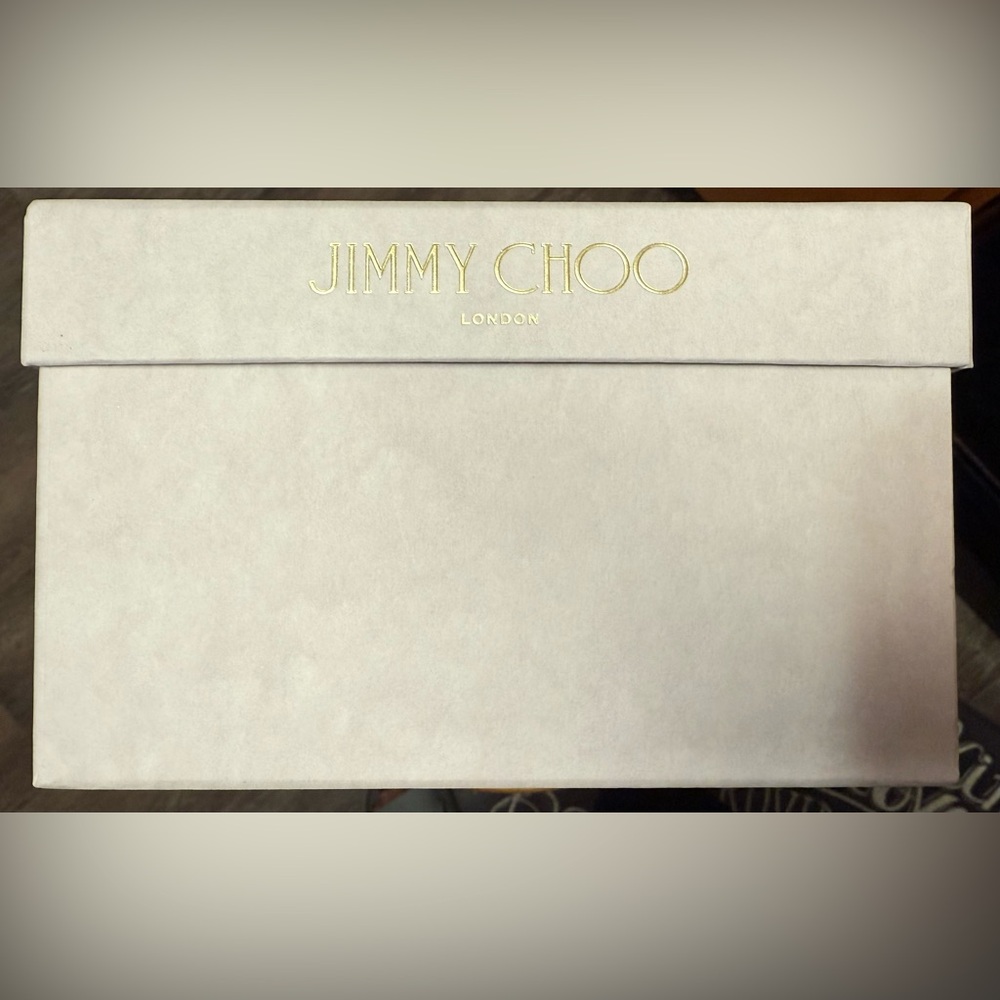 Jimmy Choo Cream Shoe Box | 12.5” x 7” x 4 1/2”